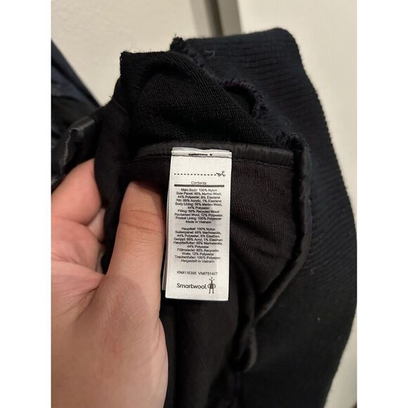 Smartwool Mens Large Smartloft 120 Bomber Jacket Black - Picture 5 of 8